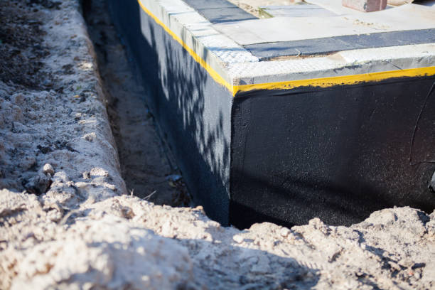 Residential Interior Drainage System installation at a Rocky Top, TN home by SJ Waterproofing Pros